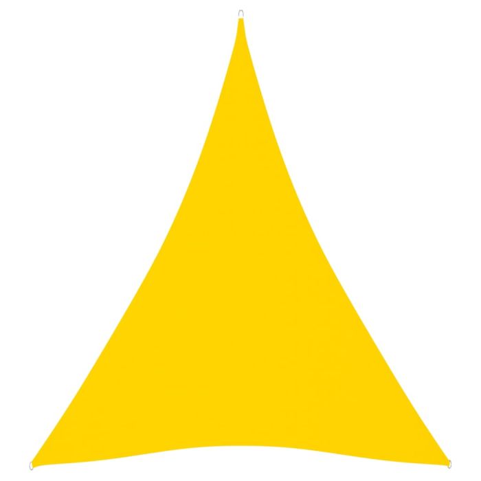 Sunshade Sail Oxford Fabric Triangular 3x4x4 m Yellow