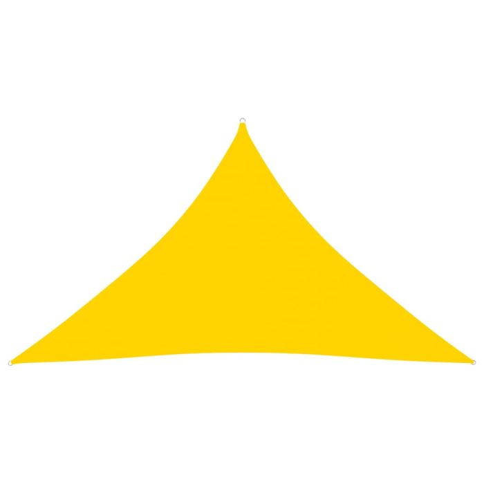 Sunshade Sail Oxford Fabric Triangular 4x4x5.8 m Yellow