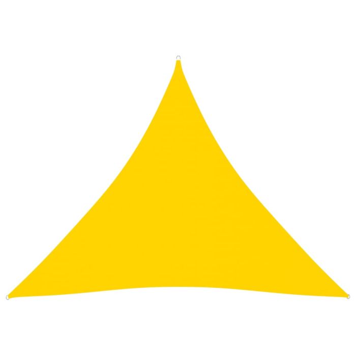 Sunshade Sail Oxford Fabric Triangular 4.5x4.5x4.5 m Yellow