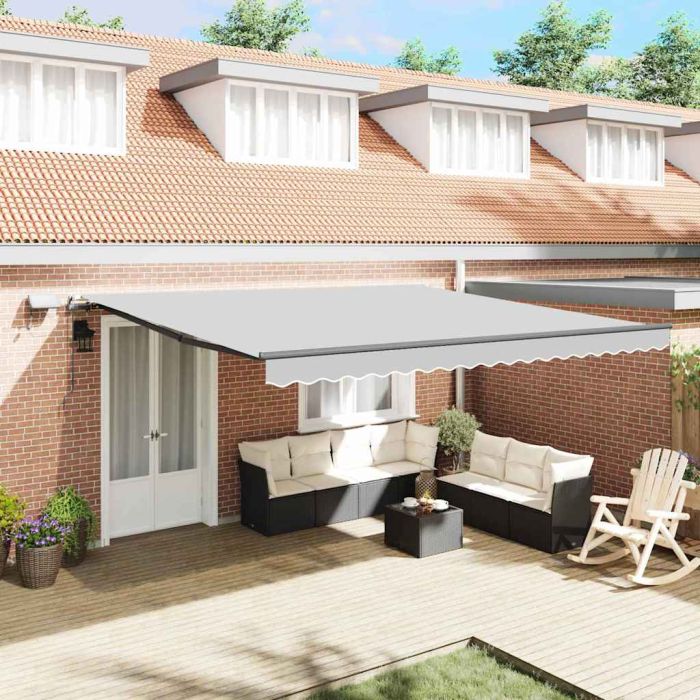 ELBRO Awning Frame Manual Anthracite 400x350 cm Aluminium