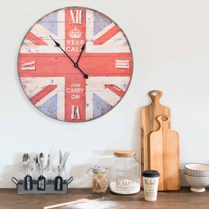 Vintage Wall Clock UK 60cm