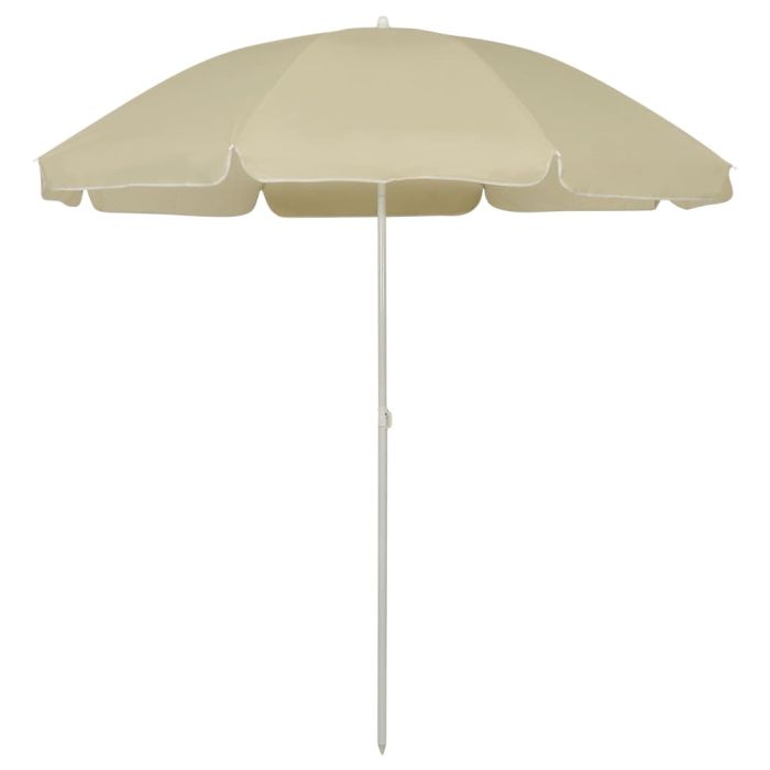 Beach Umbrella Sand Yellow 240 cm