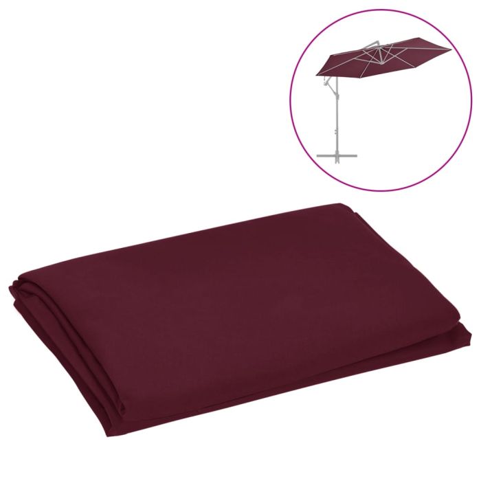 Replacement Fabric for Cantilever Umbrella Bordeaux Red 300cm