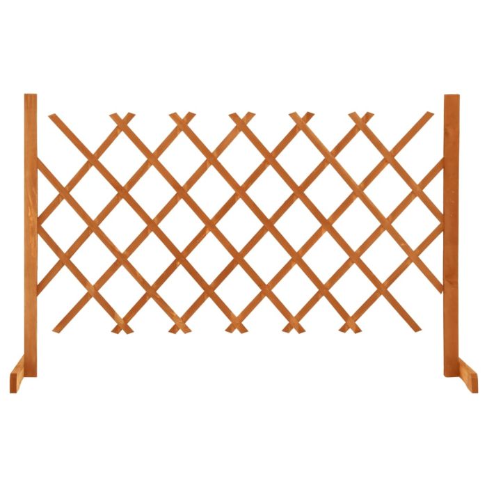 Garden Trellis Fence Orange 120x90 cm Solid Firwood