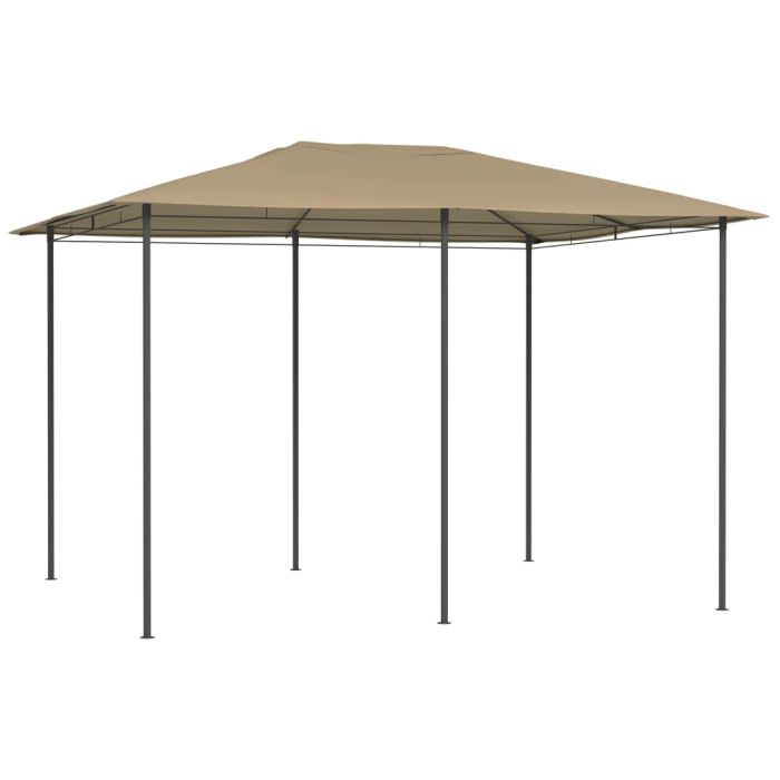 Gazebo 3x4x2.6 m Taupe 160 g/m2
