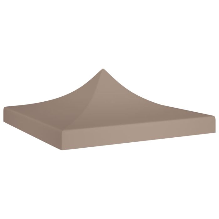 Party Tent Roof 3x3 m Taupe 270 g/m2