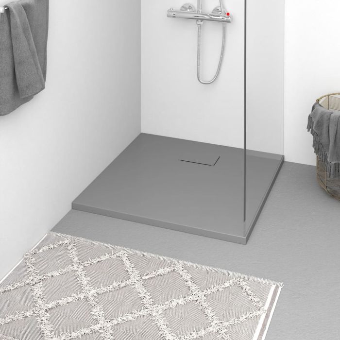 Shower Base Tray SMC Grey 90x90cm