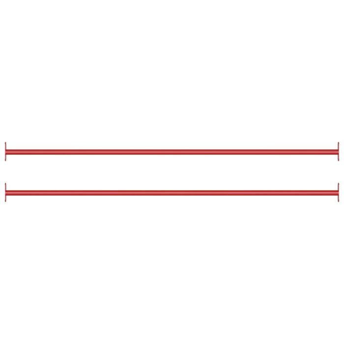 Turning Bars 2 Pcs 125cm Steel Red