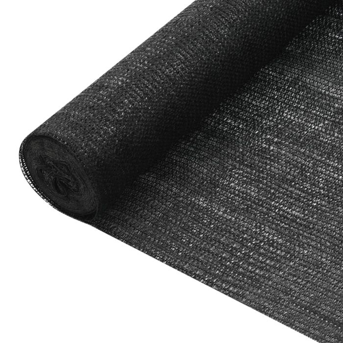 Privacy Net Black 1.2x10 m HDPE 75 g/m2