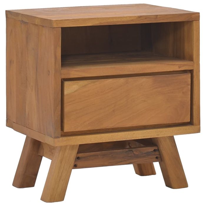 Bedside Cabinet 40x30x45cm Solid Teak Wood