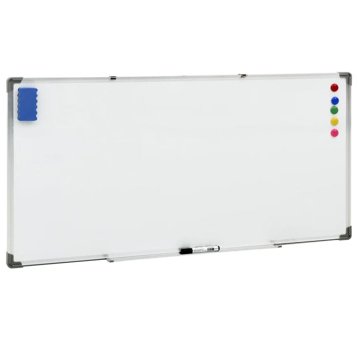 Magnetic Whiteboard White 110x60 cm Steel