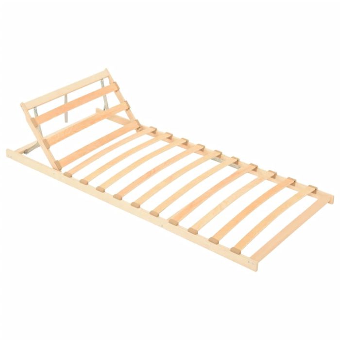 Slatted Bed Base with 13 Slats Adjustable Head 70x200 cm