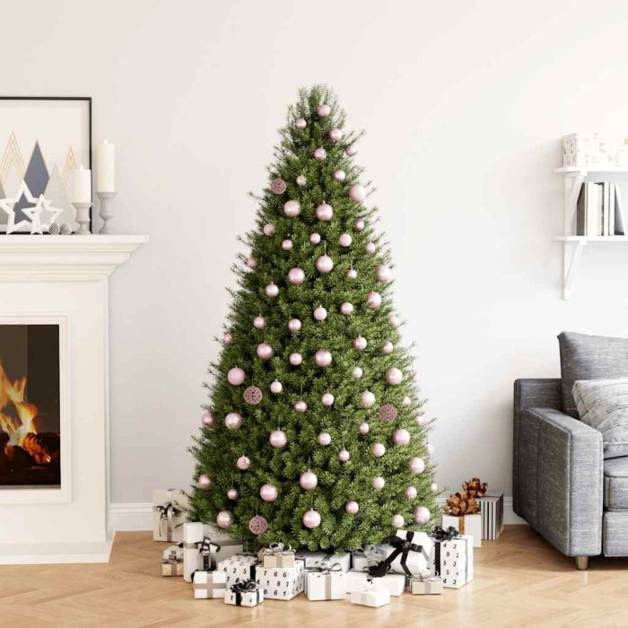 LUMIYA 100 Piece Christmas Ball Set Pink