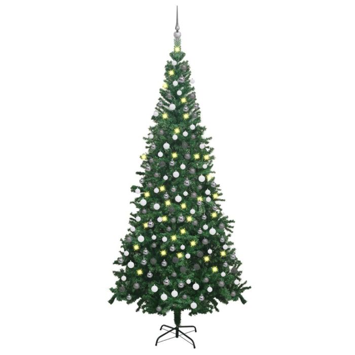 Frois Green L 240cm Pre-lit Tree with Ball Set