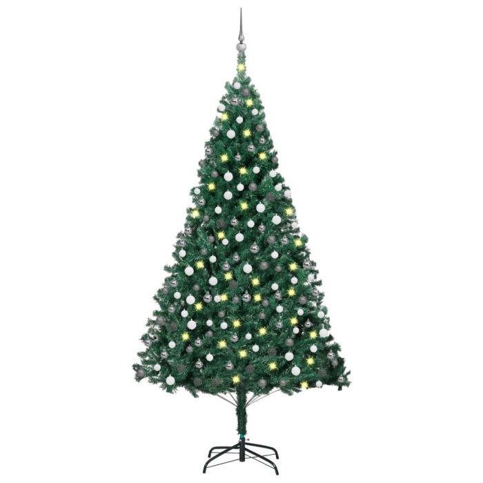 Frois Green Pre-lit Tree 240cm with Ball Set
