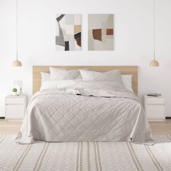 Bedside Cabinet White 40x31x50cm Solid Pinewood