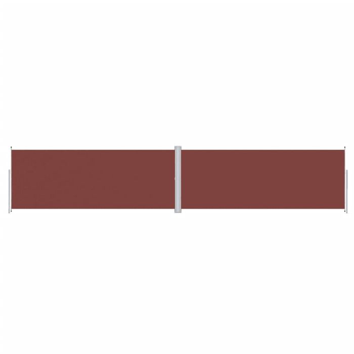 Retractable Side Awning Brown 200x1000 cm