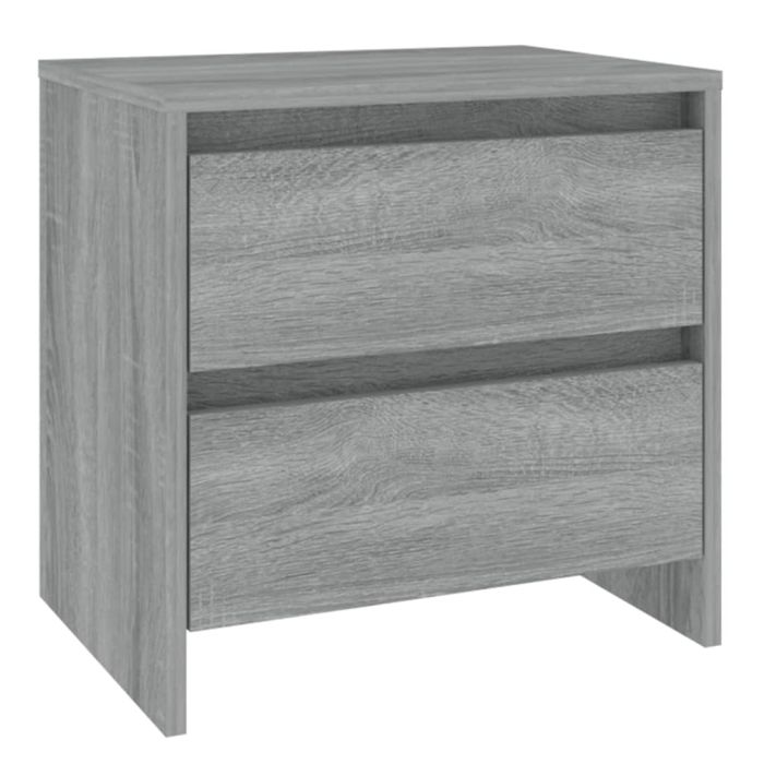 Bedside Cabinet Grey Sonoma 45x34.5x44.5cm Engineered Wood