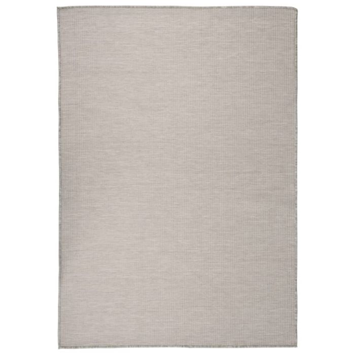 Outdoor Flatweave Rug 160x230cm Taupe