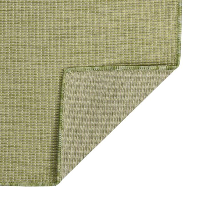 Outdoor Flatweave Rug 80x250 cm Green