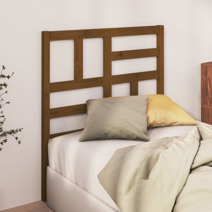 Bed Headboard Honey Brown 81x4x104cm Solid Wood Pine