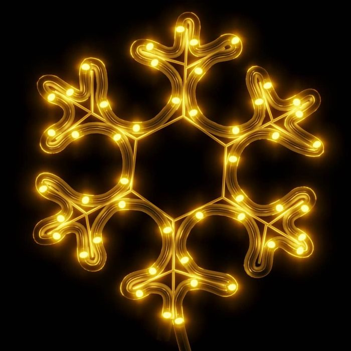 Christmas Snowflake Figure with 48 LEDs Warm White