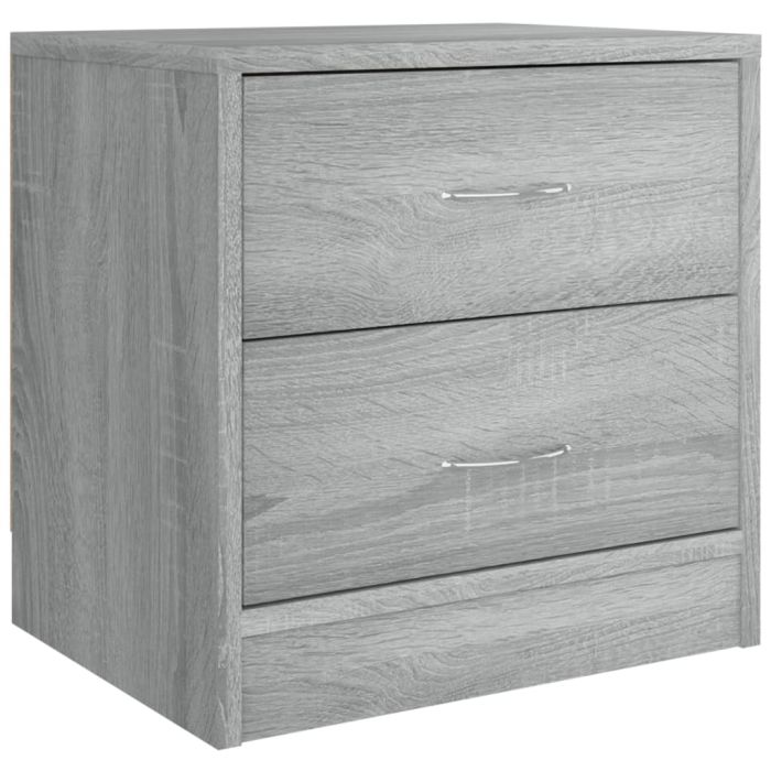 Bedside Cabinet Grey Sonoma 40x30x40cm Engineered Wood