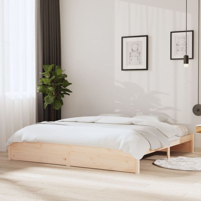 Bed Frame Solid Wood 200x200 cm