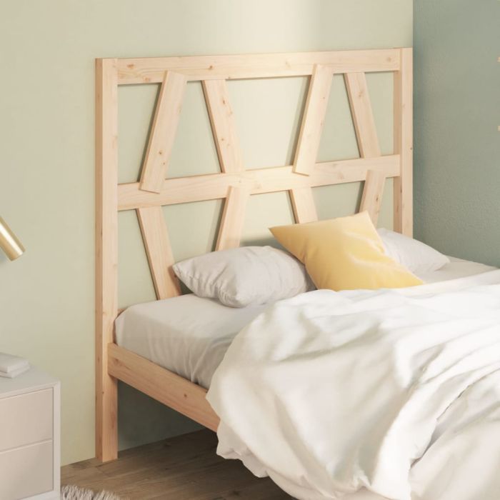 Bed Headboard 81x4x100 cm Solid Wood Pine