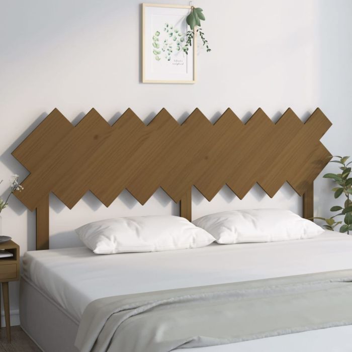 Bed Headboard Honey Brown 178x3x80.5 cm Solid Wood Pine