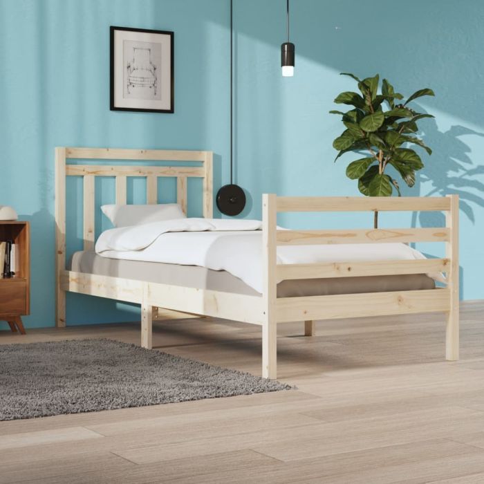 Bed Frame Solid Wood 100x200 cm