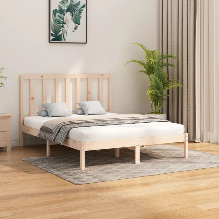 Bed Frame Solid Wood 160x200 cm
