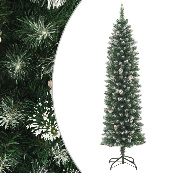 Nevis Artificial Slim Christmas Tree Stand 210cm PVC