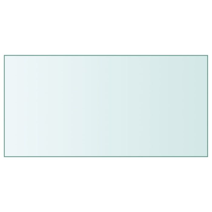 Table Top Transparent 50x100cm Tempered Glass