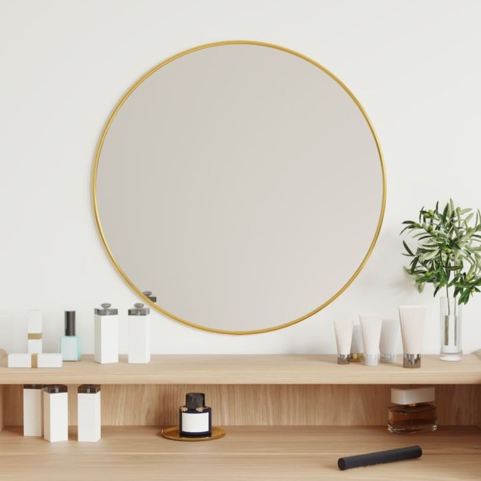 Wall Mirror Gold 50cm Round