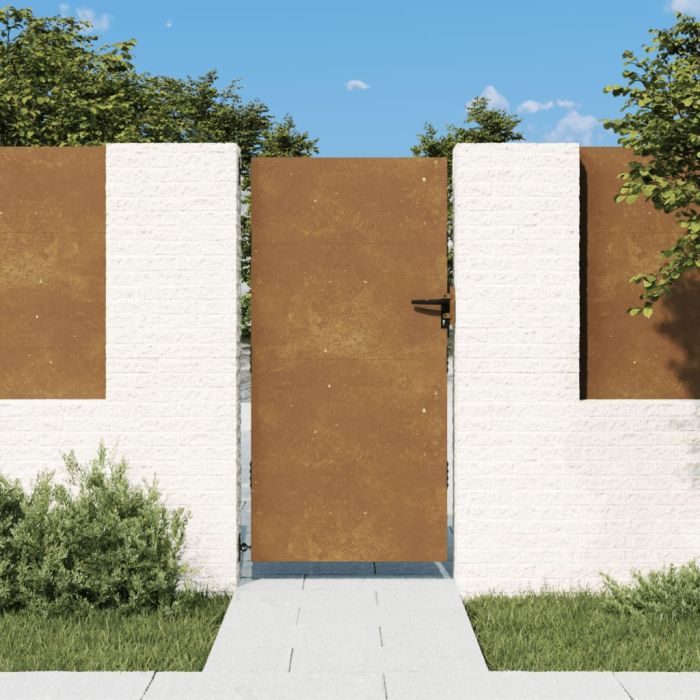 Garden Gate 85x175 cm Corten Steel