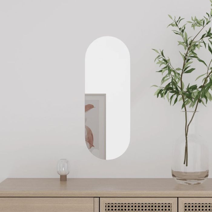 Wall Mirror 15x40cm Glass Oval