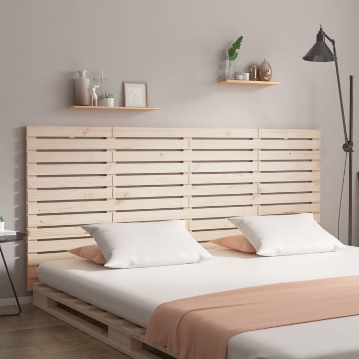 Wall Headboard 156x3x91.5cm Solid Wood Pine