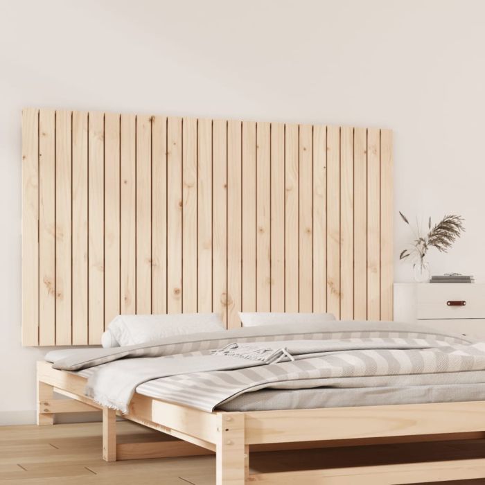 Wall Headboard 159.5x3x90cm Solid Wood Pine