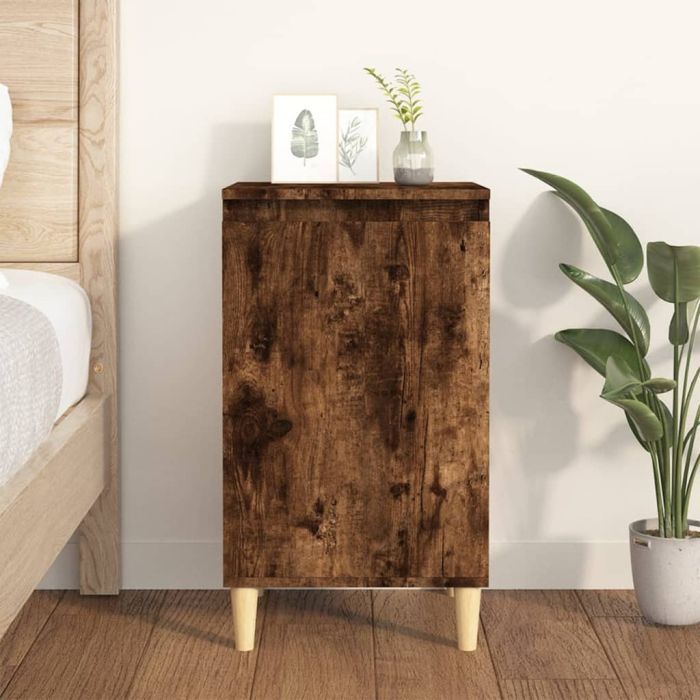 Bedside Table - MONTGOMERY Ben Nightstand Smoked Oak 40cm