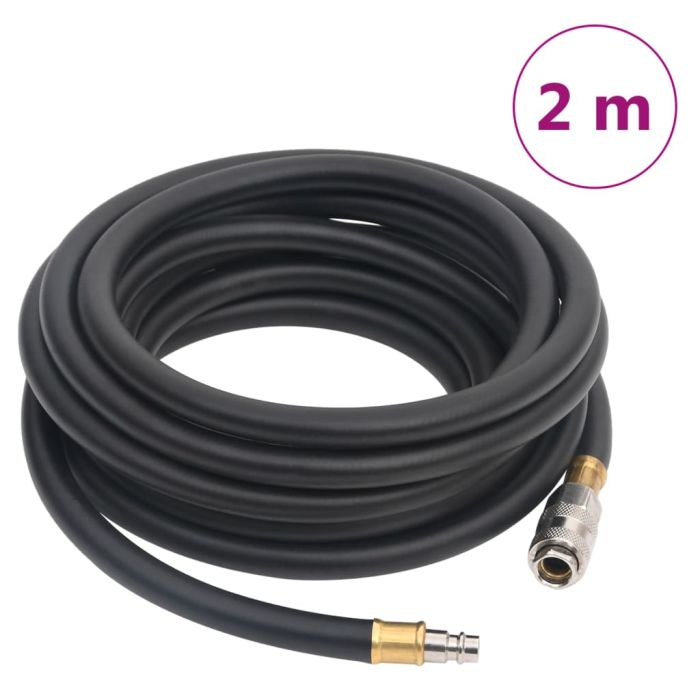 Hybrid Air Hose Rubber - Black 2 m