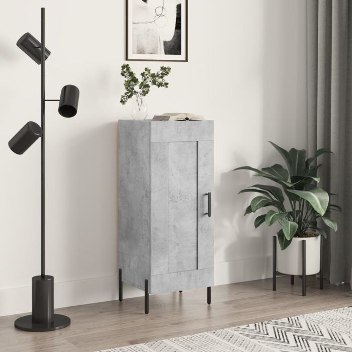 Sideboard Concrete Grey 34.5x34x90 cm Engineered Wood