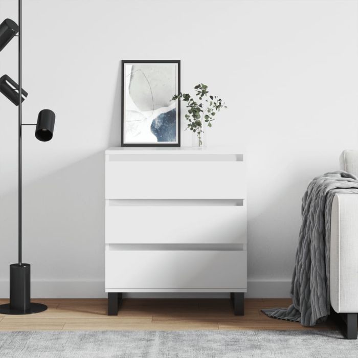 Sideboard White 60x35x70 cm Engineered Wood