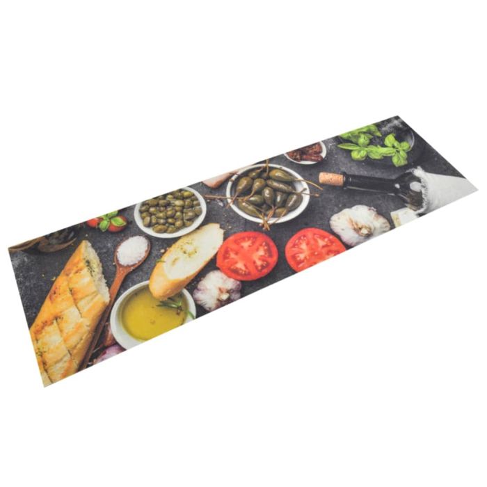Kitchen Rug Washable Wine and Dinner 45x150cm Velvet