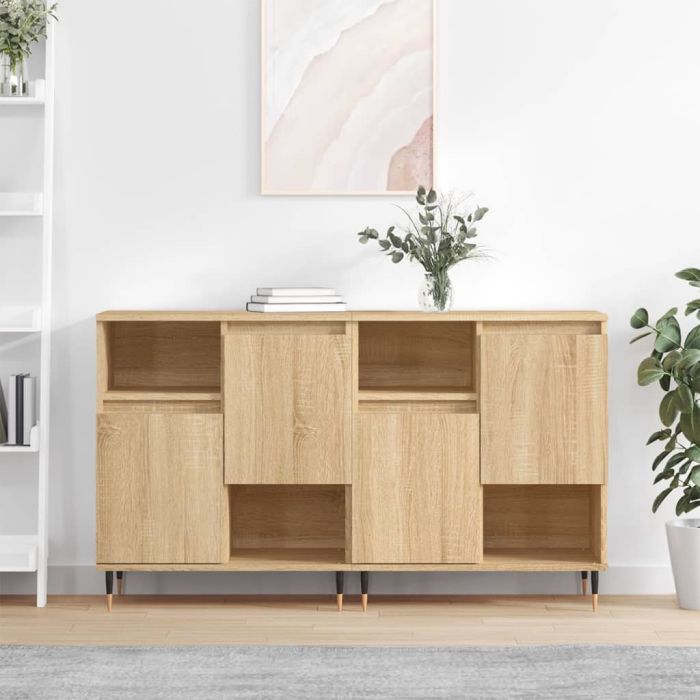 Sideboards 2 Pieces Sonoma Oak Engineered Wood