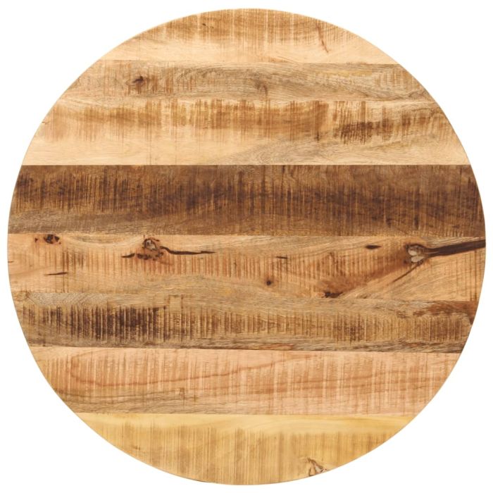Table Top 70x2.5 cm Round Solid Wood Rough Mango