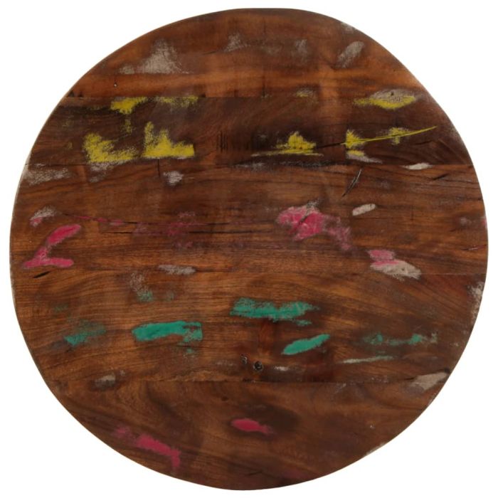 Table Top  50x3.8 cm Round Solid Wood Reclaimed