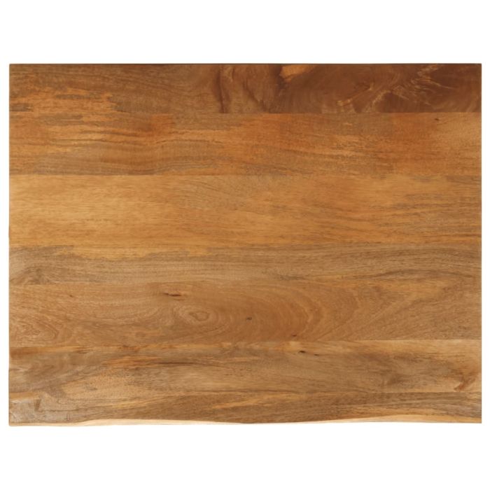 Table Top Live Edge 90x80x2.5 cm Solid Wood Mango - vid-370555