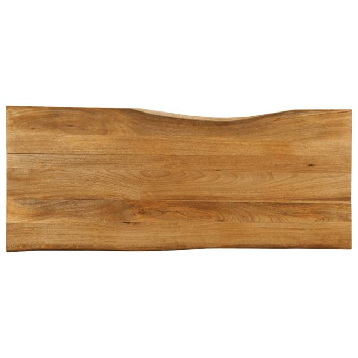 Table Top 140x60x2.5 cm Live Edge Solid Wood Mango