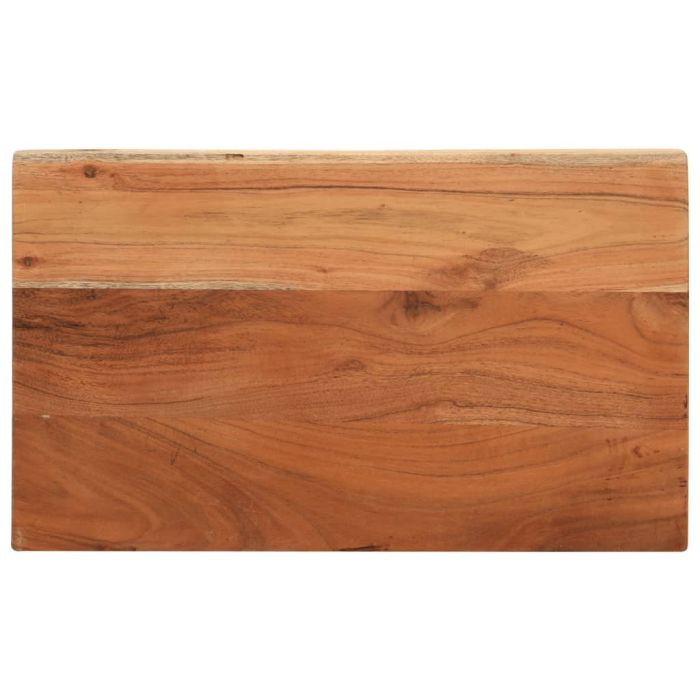 Table Top 50x30x2.5 cm Rectangular Solid Wood Acacia
